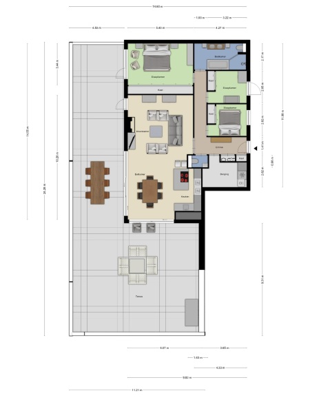Floor Plan 2 - Westdam 1 r 3
