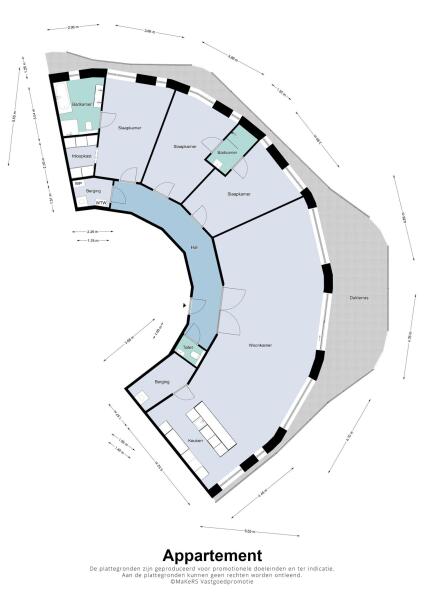 Floor Plan 1 - Maashaven 774