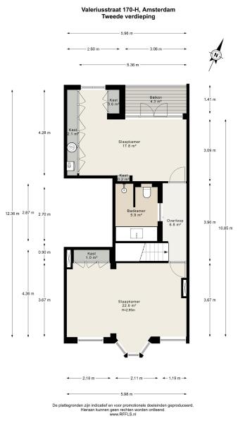 Floor Plan 5 - Valeriusstraat 170 H