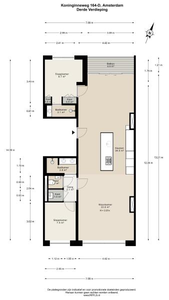 Floor Plan 1 - Koninginneweg 164 D