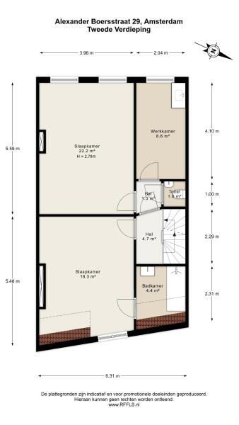 Floor Plan 4 - Alexander Boersstraat 29 H