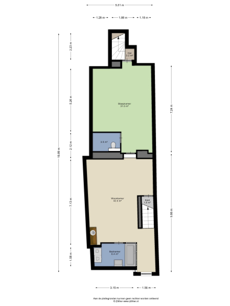 Floor Plan 1 - Kruisstraat 16