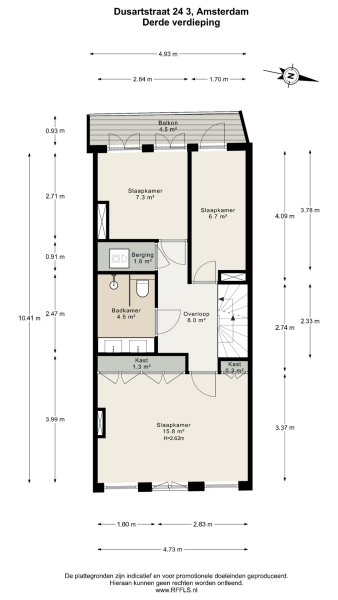 Floor Plan 1 - Dusartstraat 24 3