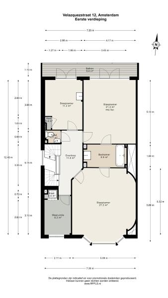 Floor Plan 2 - Velazquezstraat 12