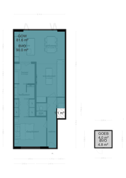 Floor Plan 6 - Hillegomstraat 53 H