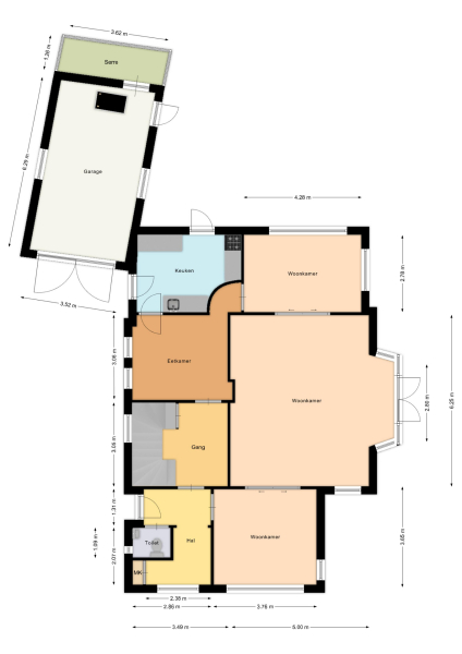 Floor Plan 1 - Broekhem 123
