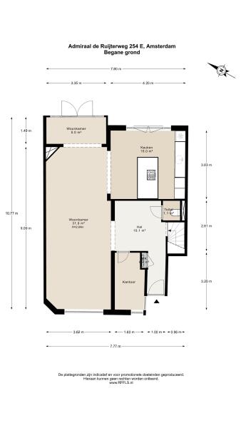 Floor Plan 2 - Admiraal De Ruijterweg 254 E