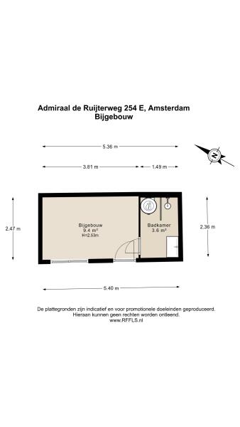 Floor Plan 3 - Admiraal De Ruijterweg 254 E