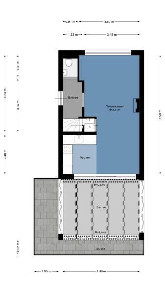 Floor Plan 2 - Rottekade 88