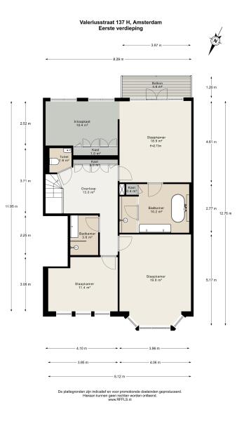 Floor Plan 1 - Valeriusstraat 137 H