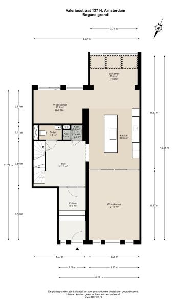 Floor Plan 5 - Valeriusstraat 137 H
