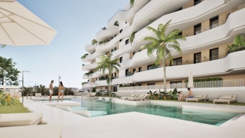 Penthouse with expansive terrace and open sea views